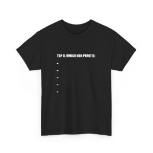 Top 5 Jewish Non Profits List Tee